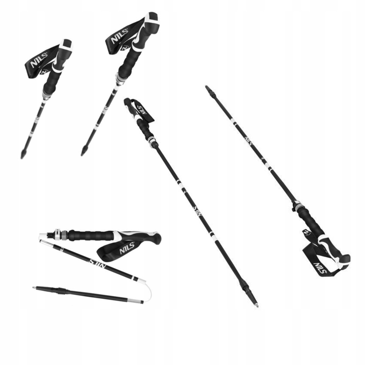 Nils TK8603 Trekkingstokken Nordic Walking - Verstelbaar Aluminium