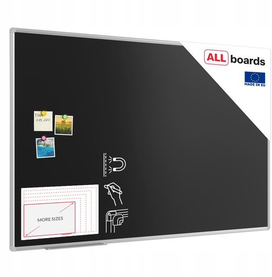 Krijtbord Magneetbord 150x100 cm Aluminium Frame