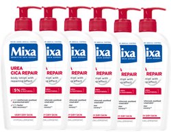 Mixa Urea Cica Repair Herstelondersteunende Bodylotion - Droge en Ruwe Huid - Lichaam en Handen - 250 ml - 6 stuks