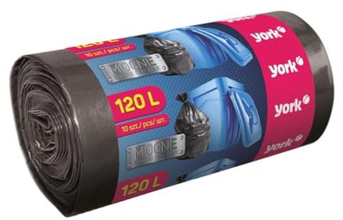 120 Liter Zware Vuilniszakken - 10 Stuks, Extra Sterk en Duurzaam, Zwart
