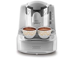Turkse Koffiemachine - 710 W, 2 Bekercapaciteit, Direct to Cup, Zelfreinigend