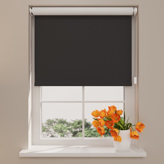 Store enrouleur électrique Easy Blackout - Noir - 150 x 190 cm - CMD-03