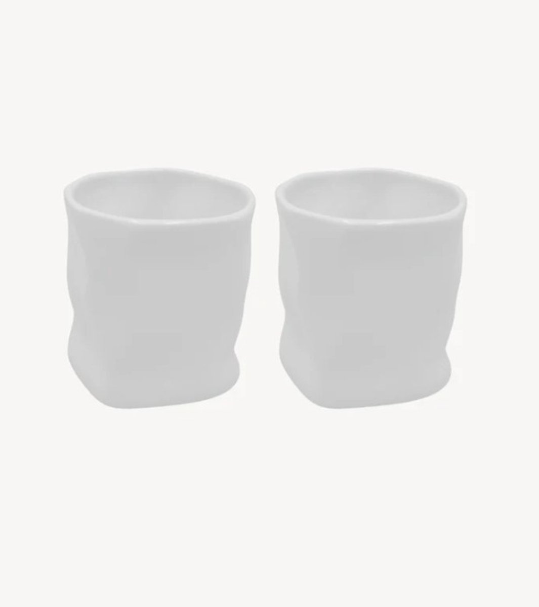 Zoha Keramische Mokken – 2 stuks – 290 ml – Diamond Weiß – Handgemaakt Servies – Biologisch Keramiek