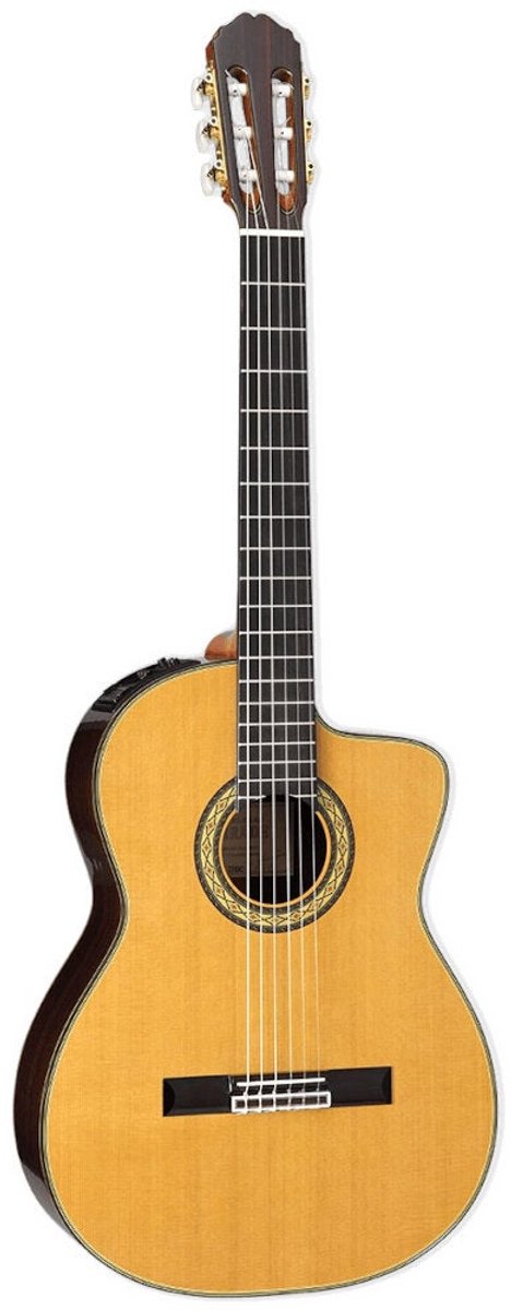 Takamine EH5C Gloss Natural elektrisch-akoestische klassieke gitaar met softcase