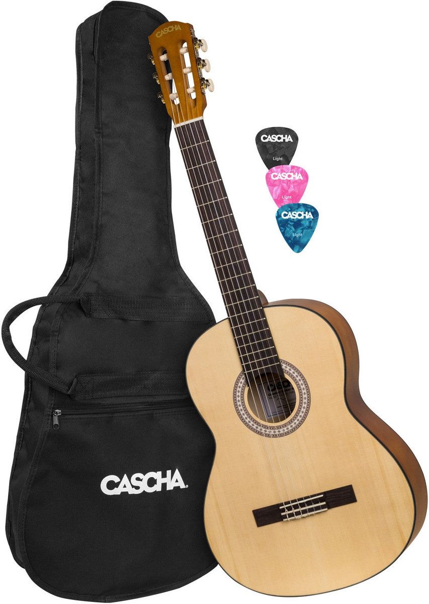 Cascha HH 2137 student series 4/4 klassieke gitaar set
