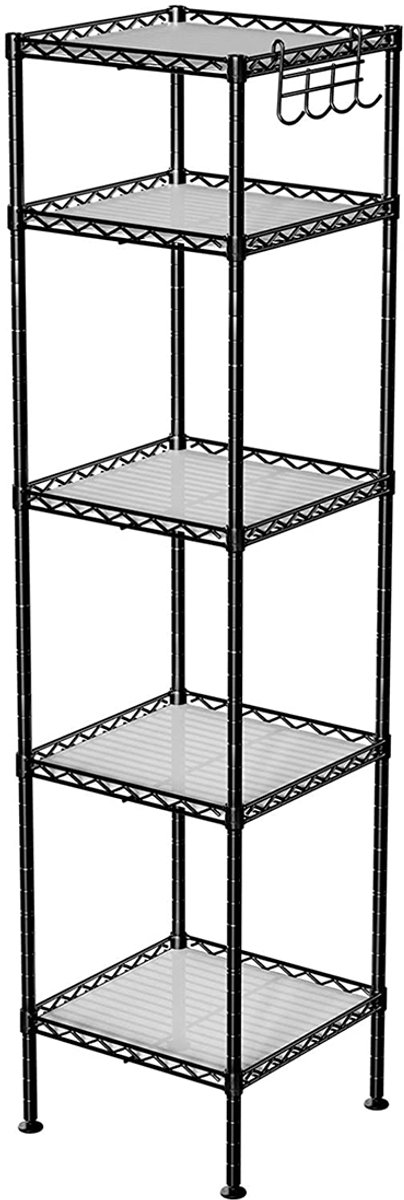 Plank – Vrijstaand – Metaal – Zwart