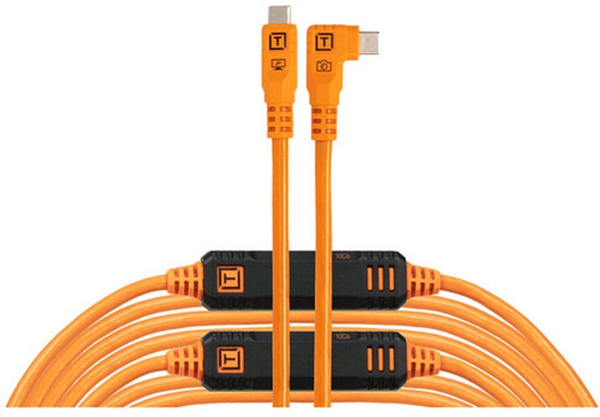 TetherTools Leverlock & Cable Kit Optima 10G 31' (9.2m) Straight to Straight, High-Visibility Orange