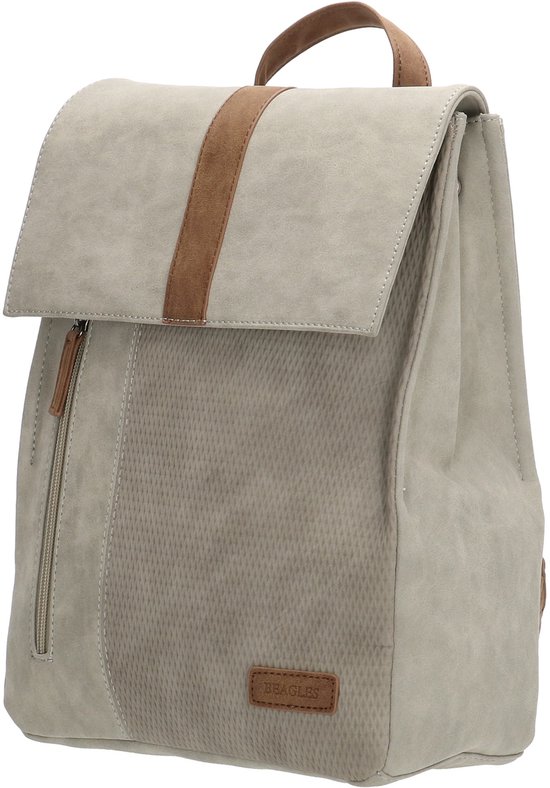 Beagles Brunete Fashion Rugzak Trendy Rugtas - Lichtgrijs