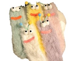 5 paar pluizige sokken, knuffelsokken voor dames, one size, slaapsokken, dames, sokken, grappig, voor thuis, winter, slapen, reizen， bedsokken, huissokken en slaapsokken.