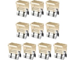 Broekklem - broekclip - broek clip - broek klem - Kleding Clip - 10 stuks - broekspijp clip - broekspijp verkorter - Bevestigingsclip voor broekspijp - wasknijpers - Antislip Vaste Gesp - geel