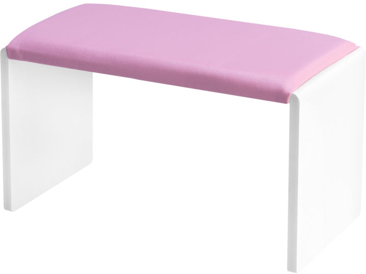 Manicure Armsteun Professioneel Roze – Momo Professional – Nagelstandaard voor UV-Lamp & Stofafzuiger – Eco-Leer – Direct Klaar voor Gebruik
