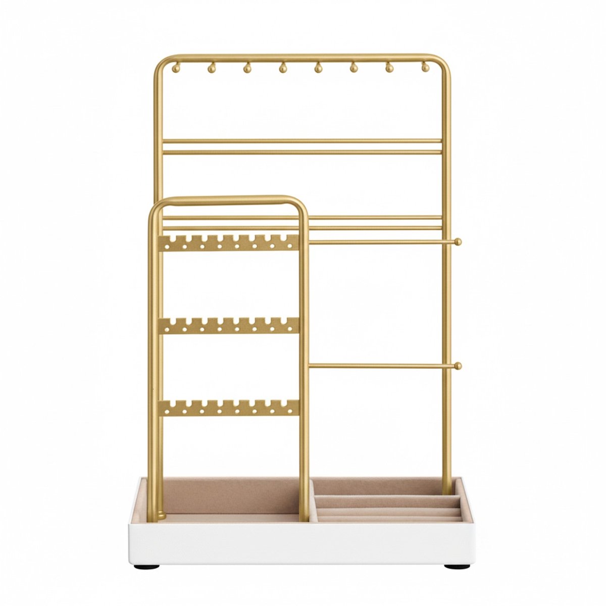 Sieradenhouder – Metalen frame – 11,5 x 19,6 x 30,8 cm – Goud