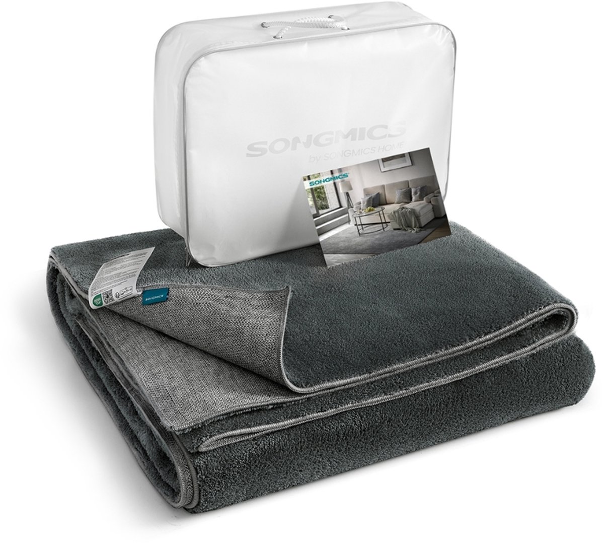 Vloerkleed – Antislip – 160 x 230 cm – Antracietgrijs