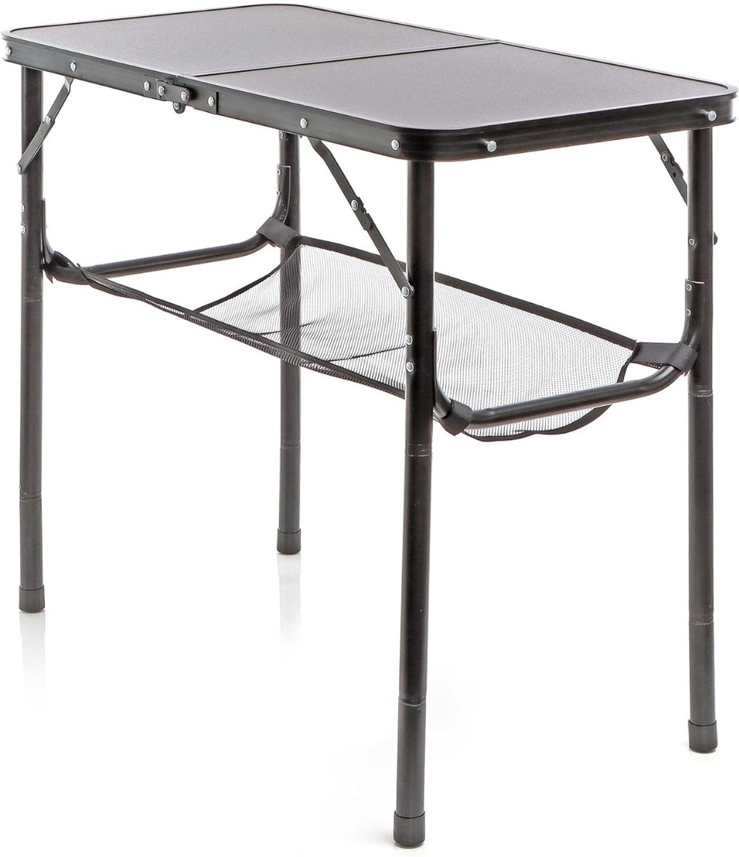 DnA® Campingtafel - Vouwtafel - Opklapbare Tafel - Zwart ‎80cm x 40cm x 70cm