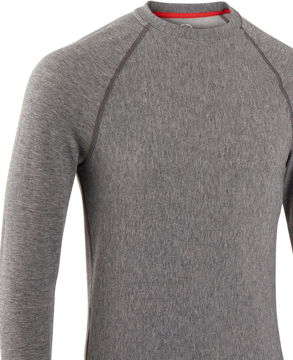 Damart - T-shirt met ronde hals, Comfort Thermolactyl® 3, heren - Heren - Grijs - (126-133) 3XL
