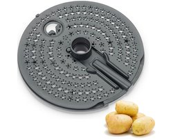 Geschikt voor V2 aardappelschilleraccessoire Geschikt voor Thermomix TM7, TM6, TM5 en TM3, met een plastic rasp, Geschikt voor het schillen van aardappelen, wortelen, groenten, enz.