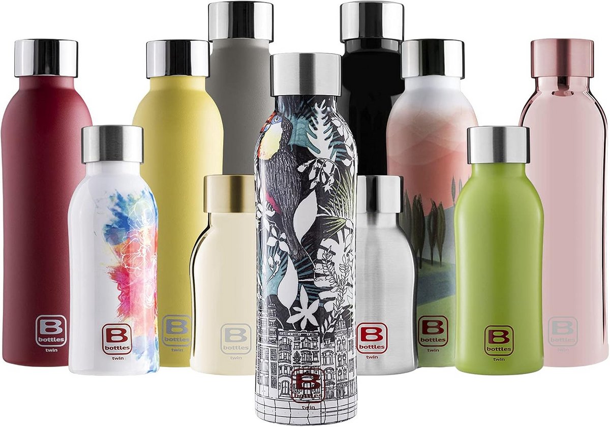 Thermosfles RVS 350ML - Houdt Drank 12H Warm & 24H Koud - Hervulbare Drinkfles