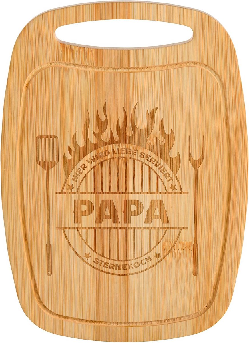Houten Snijplank Bamboe - Cadeau voor Vader - Gegraveerd 'Beste Chef'