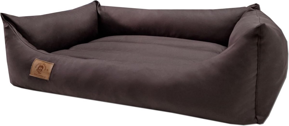 Groot Hondenkussen XL 90x60 cm Waterdicht Bruin Hondenmand voor Binnen en Buiten thumbnail 3