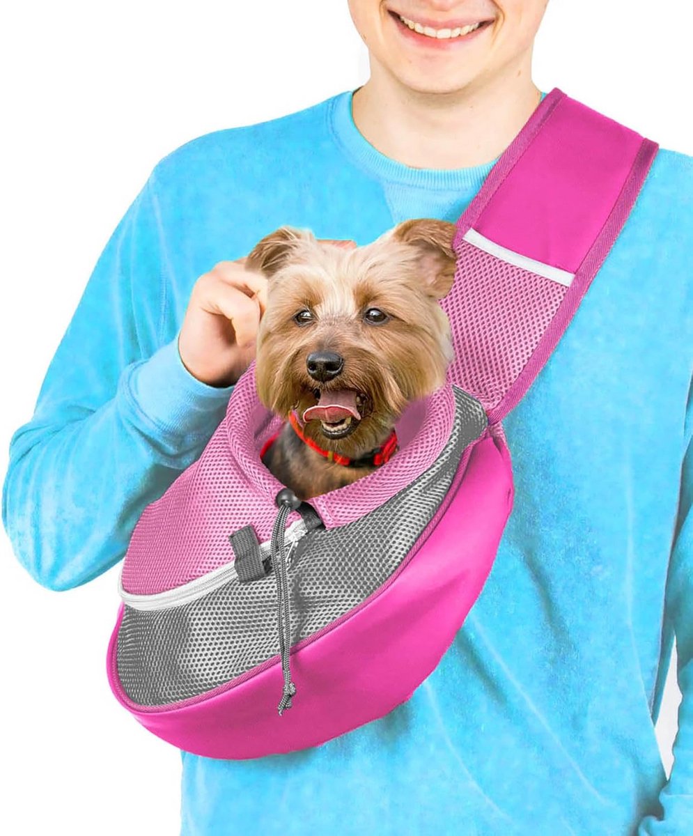 Draagzak voor Kleine Hond of Puppy - Comfortabele Buikdraagtas voor Kat en Hond