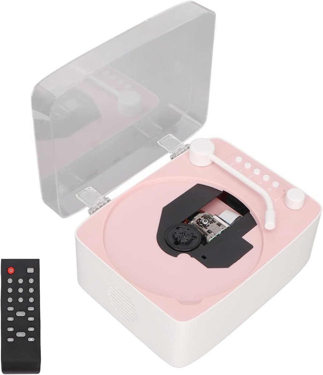Draagbare Bluetooth CD Speler met Ingebouwde HiFi Speaker en Afstandsbediening