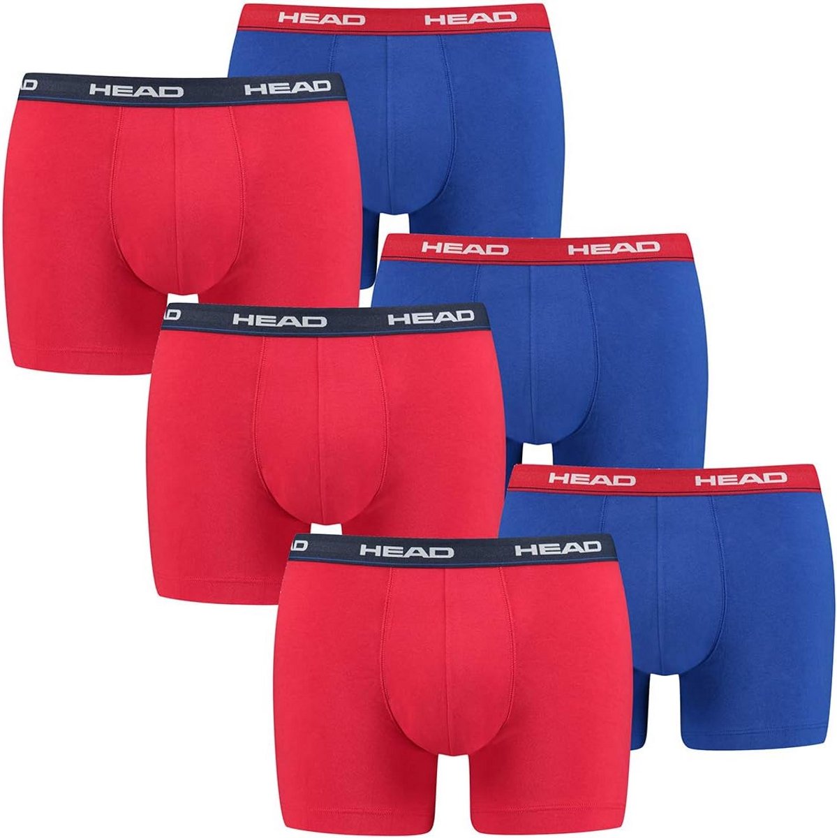 6-Pack Heren Boxershorts Katoen met Elastische Tailleband