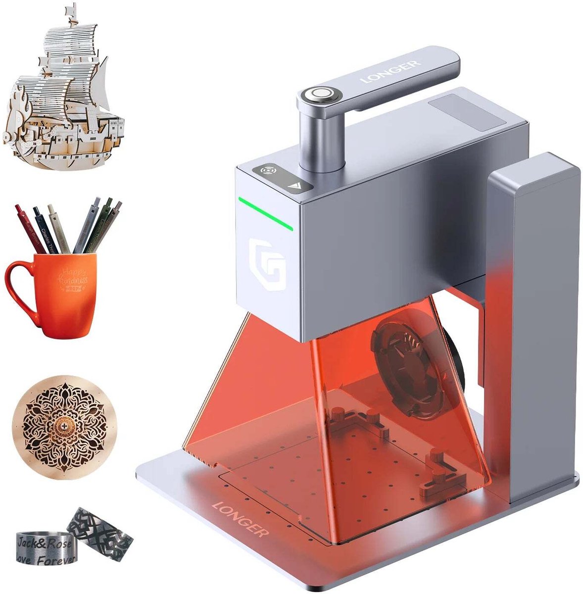 LONGER Nano 12W Laser Graveermachine - Laser Cutter - Laserprinter All In One - Graveren - Hout Acryl Laser Snijmachine