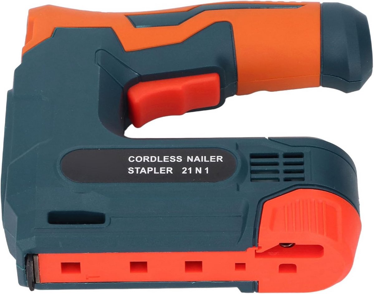 Elektrische Tacker en Nagelpistool 2-in-1 op Accu met Oplader