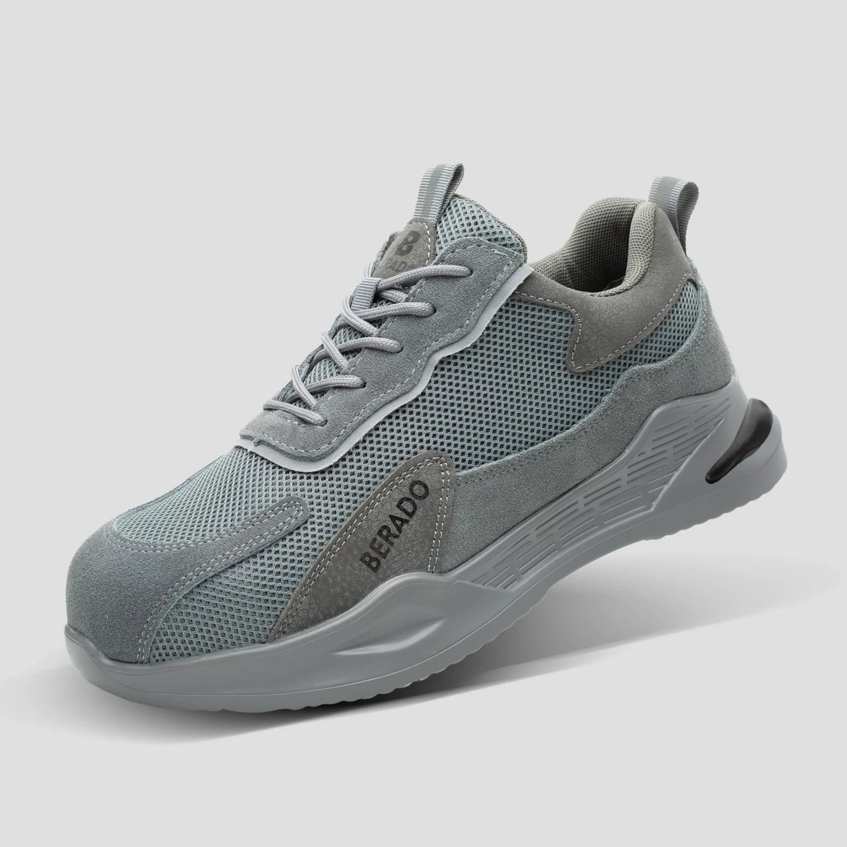 Berado Fade Werkschoenen - S1P - Veiligheidsschoenen - Grijs - Lichtgewicht - Unisex - 46