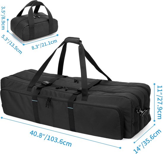 samdew Doppelschichtige Teleskoptasche, 103,6 cm Teleskop Tragetasche | kompatibel mit Celestron Teleskopen, Tasche für astronomisches Teleskop und Stativ samdew Doppelschichtige Teleskoptasche, 103,6 cm Teleskop Tragetasche | kompatibel mit Celestron Teleskopen, Tasche für astronomisches Teleskop und Stativ