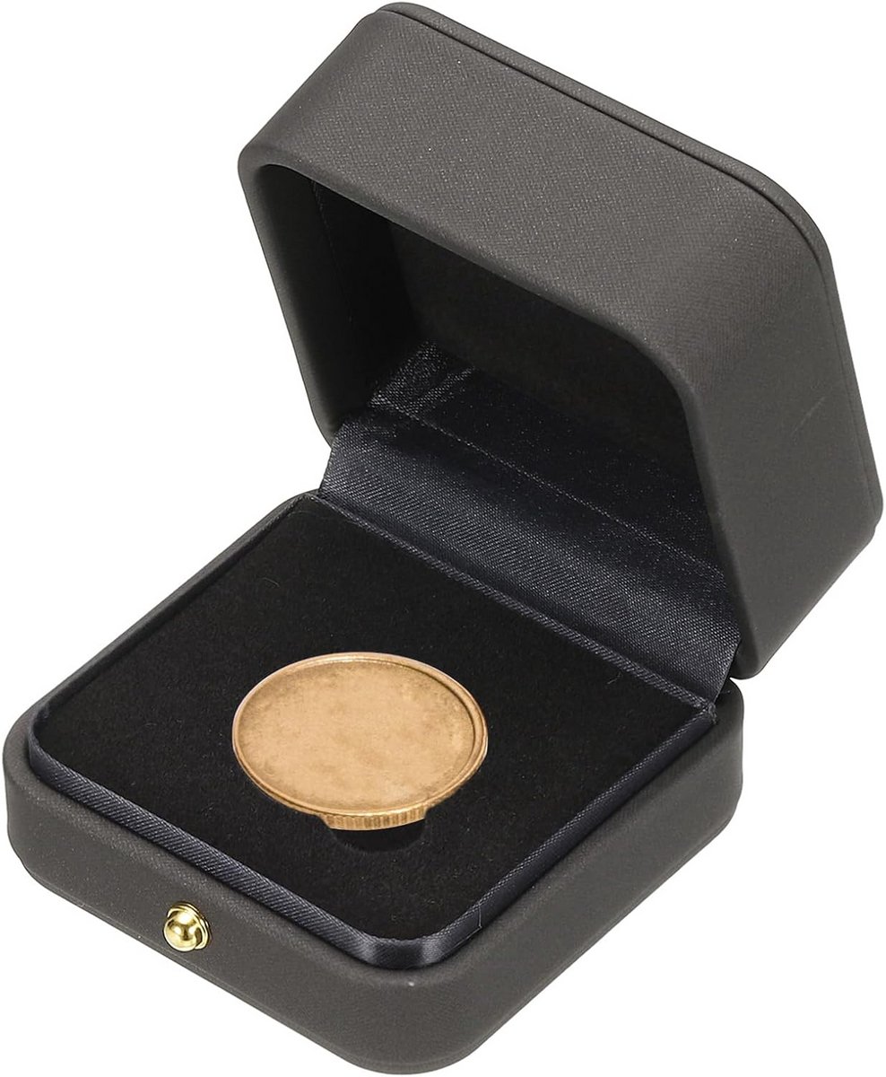 Muntpresentatiedoos met Houder - Bescherming voor Munten van 30mm - Grijs