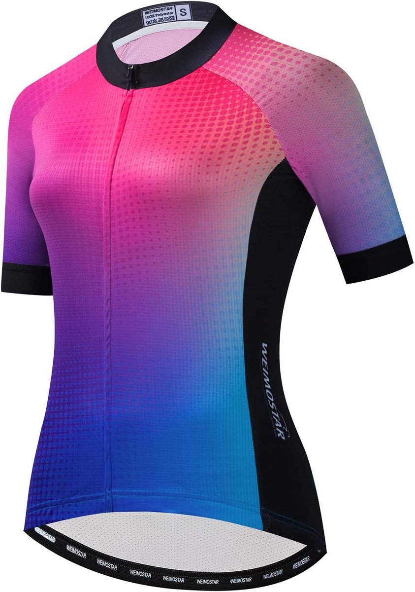 Dames Fietsshirt Korte Mouw Ademend Sportshirt voor MTB en Racefietsen