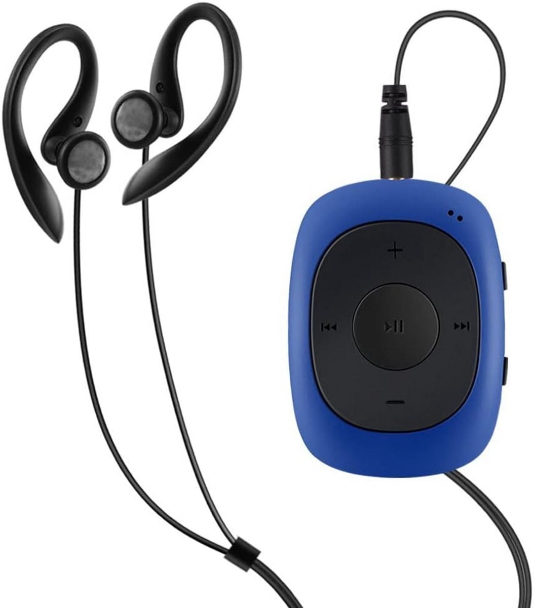 Mini MP3 Speler 64GB met Clip, Sport Clip MP3 Zonder Scherm en Hoofdtelefoon