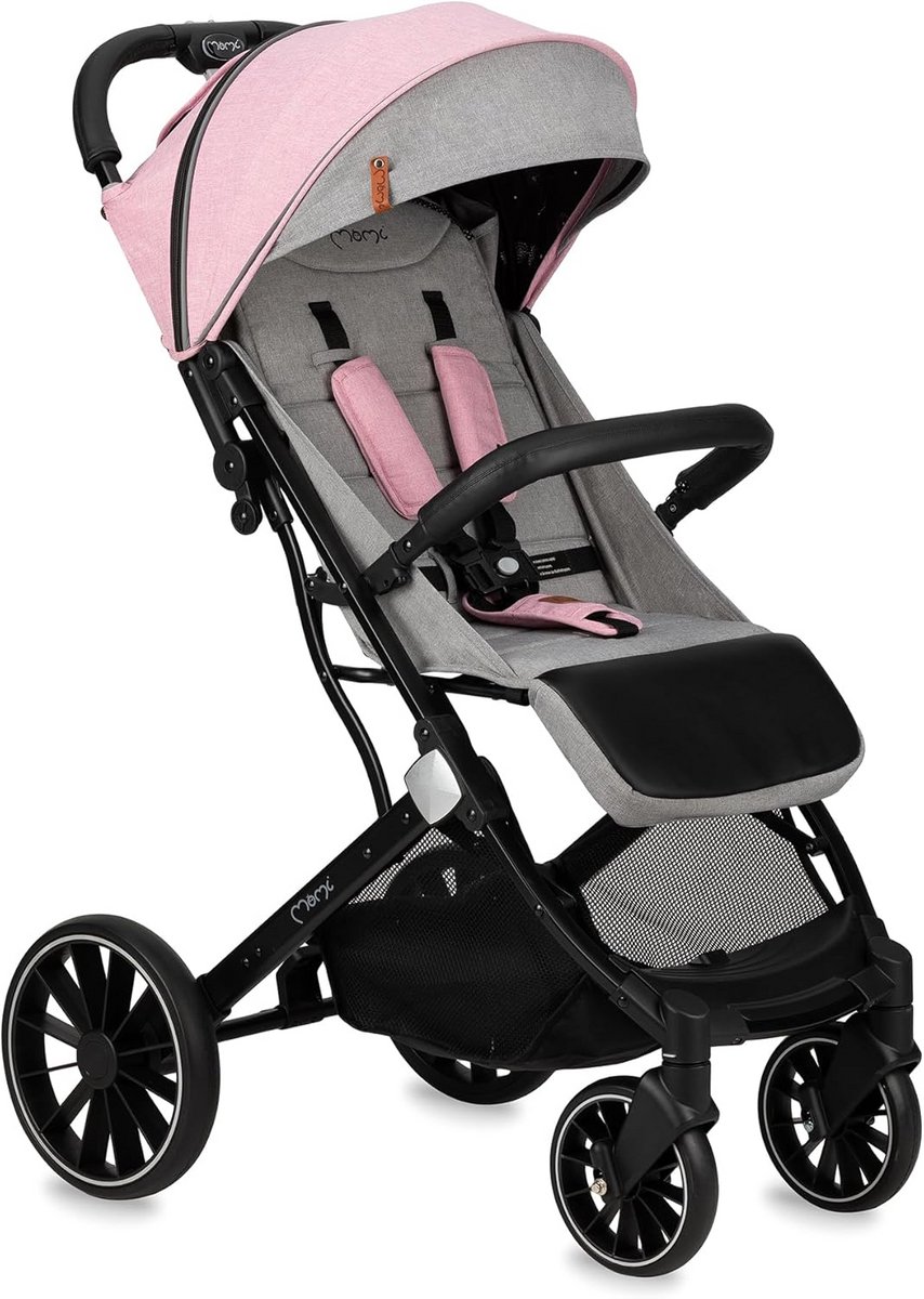 Lichte Kinderwagen Buggy Vanaf 6 Maanden met Ligfunctie en Grote Wielen