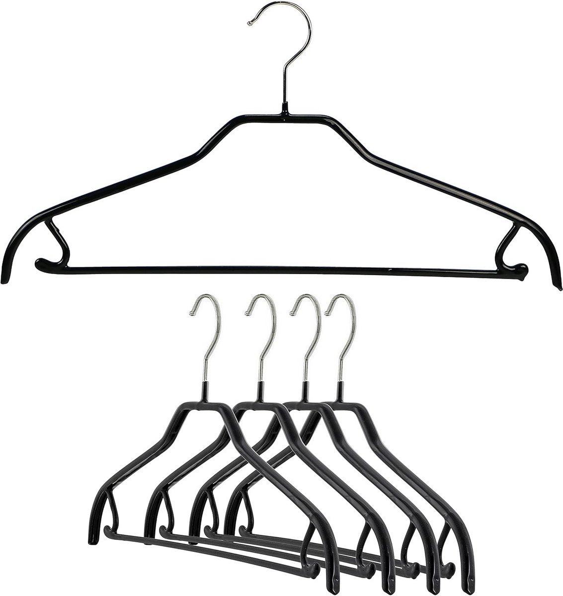 Ruimtebesparende, Antislip Kleerhangers voor Broeken en Rokken - Set van 5
