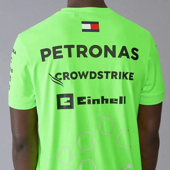 Mercedes Teamline Shirt Groen 2024 L - Lewis Hamilton - George Russel - Formule 1 van Mercedes — afbeelding 5