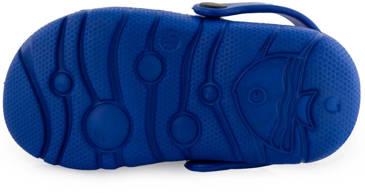 Kinderpantoffels Hoofdpantoffel Bubble Koningsblauw 30