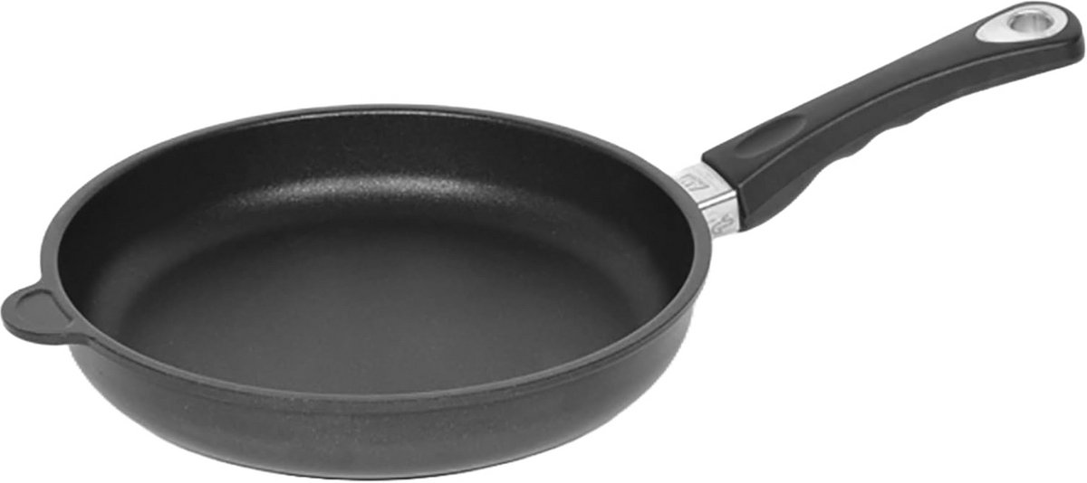 Gietijzeren Koekenpan Plat met Verwijderbaar Handvat Ø 20 cm - Ovenvast