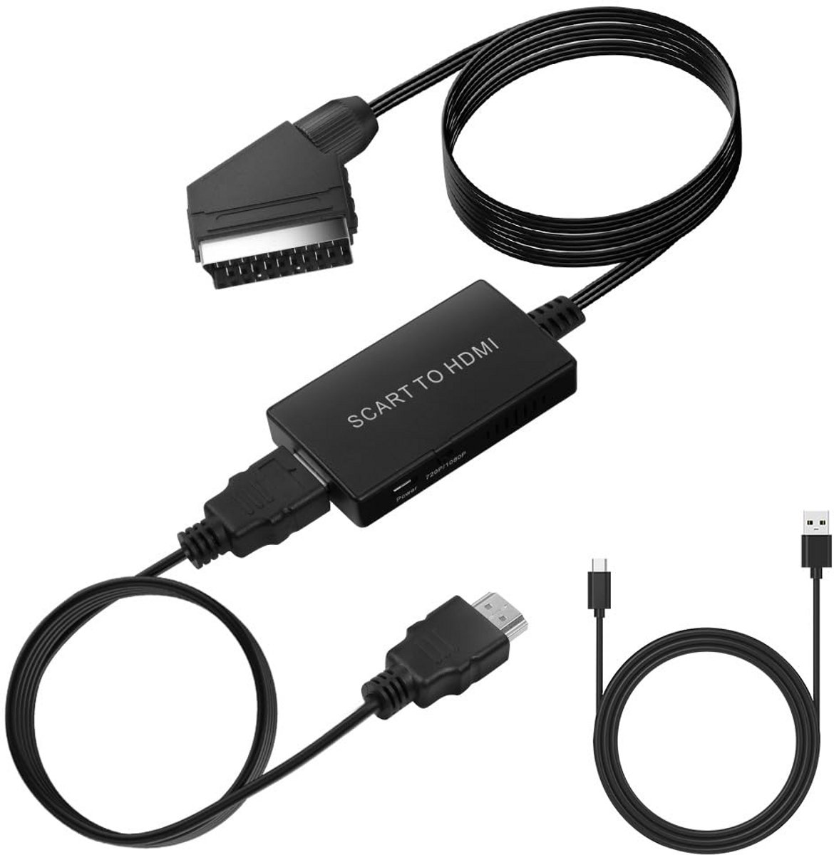 Scart naar HDMI Converter - Full HD Signaal Omzetter voor Oude Apparaten