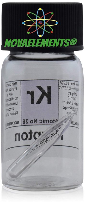 Edelgas Krypton element 36 Kr in mini-ampul en glazen ampul | bol