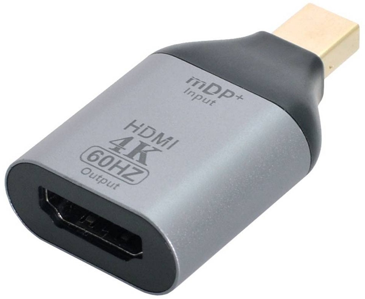Mini DisplayPort naar HDMI Adapter 4K@60Hz - Ultra HD Converter voor Laptop en Mac