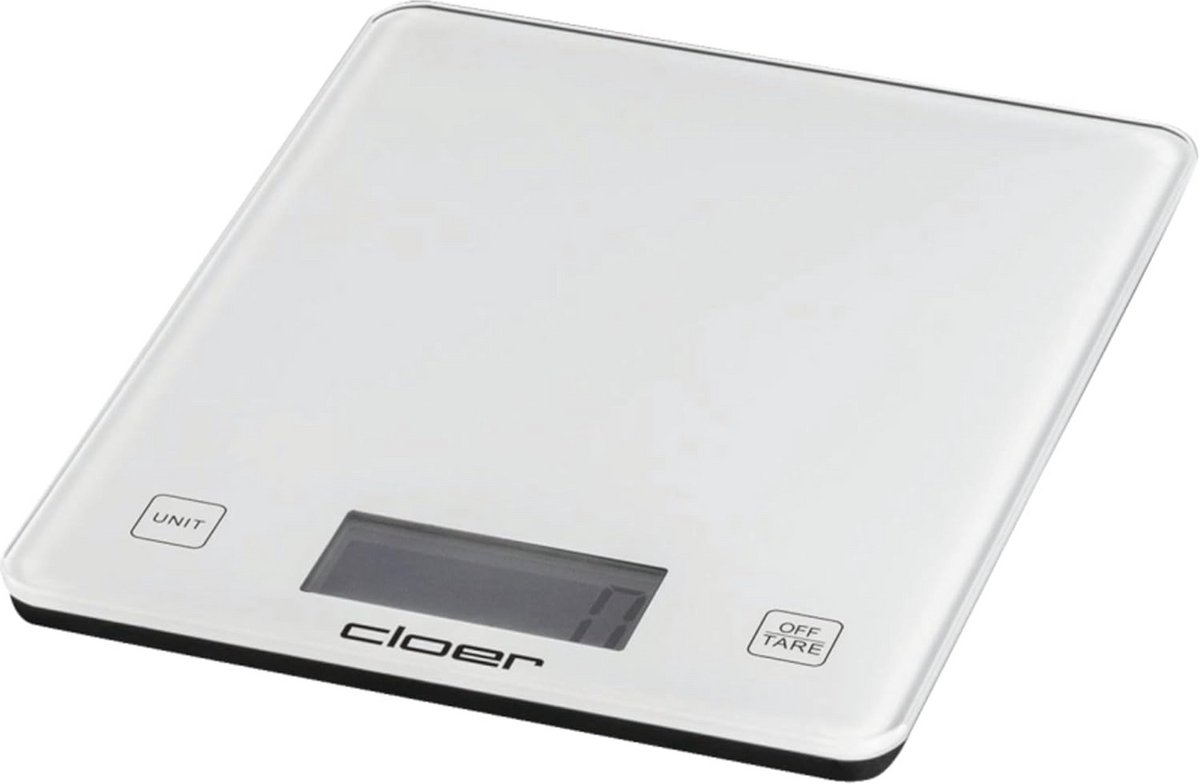 Digitale Keukenweegschaal tot 10 kg met Glasplaat en Meerdere Weegfuncties