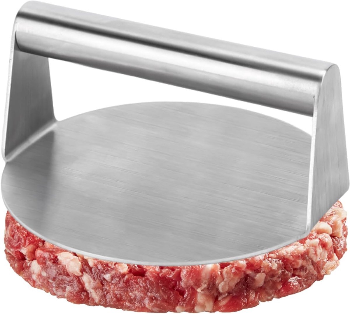 Stunq® Vergrote Hamburgerpers van 6,3 Inch met Roestvrijstalen Persoppervlak voor BBQ en Bakken