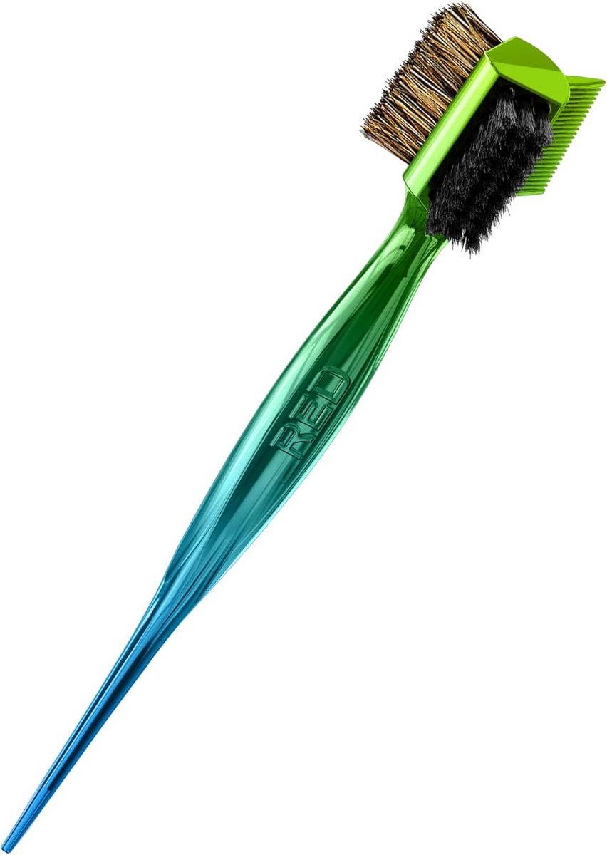 4-in-1 Edge Control Borstel met Varkenshaar en Pittigstaart voor Styling van Golvend en Krullend Haar