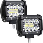 GELLDG LED-werklamp - 12V - 60W autokoplamp - 6500K - Waterdicht - Gericht - Achteruitrijlicht - Geschikt voor auto's, tractoren, SUV's, UTV's, ATV's - 4 inch