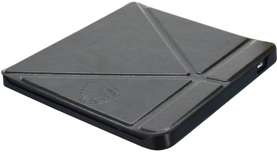 Origami Hoesje Geschikt voor Kobo Libra 2 - Hoes ZONDER SLAAP FUNCTIE Beschermhoes Cover - Zwart * - ereader hoesje - cover van Origami — afbeelding 4