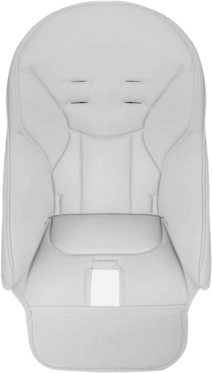 Kussen voor kinderstoel - geschikt voor kinderstoelen, PU-leren kinderstoelen, babystoelen - geschikt voor gestoffeerde kinderstoelen van merken zoals Peg Perego, Kosmic Jané, Baoneo en Siesta Zero3-Lichtgrijs
