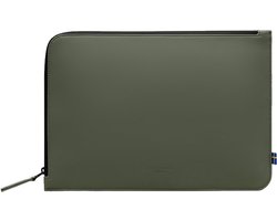 Gaston Luga Laptophoes geschikt voor Laptop | Gaston Luga Däsh Sleeve 13 - 14 inch Laptop hoes - Olijfgroen