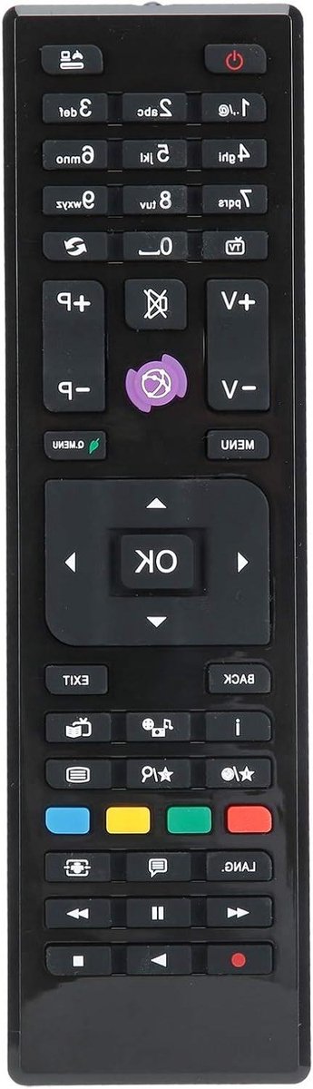 Tv-afstandsbediening voor LED-televisie, geschikt voor diverse modellen.
