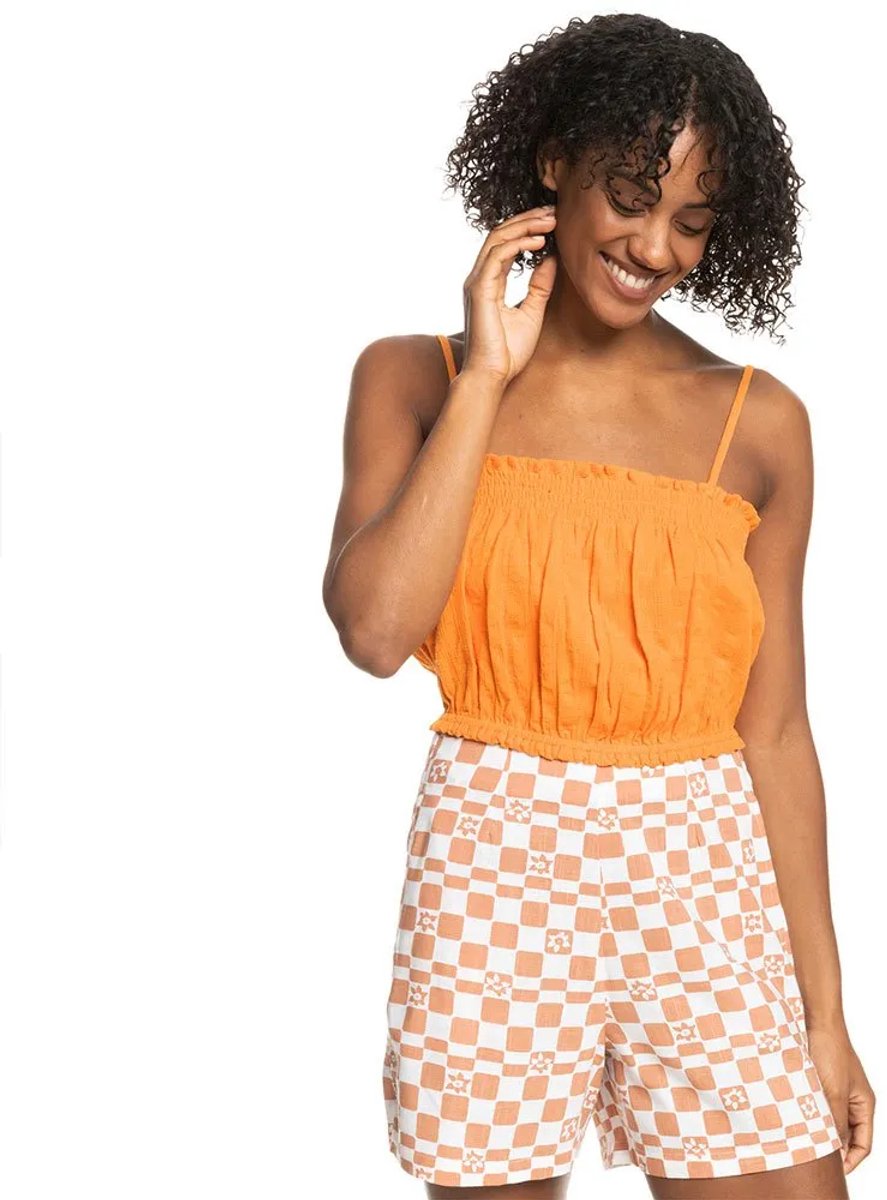 Roxy Bikini Vibes Top Zonder Mouwen L Vrouw Oranje